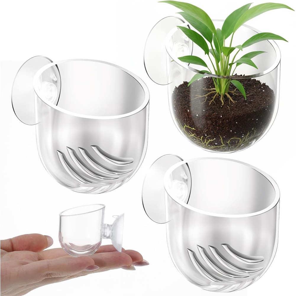 Aquarium Plant Design - ABS Plant Holders for Aquariums 9pcs