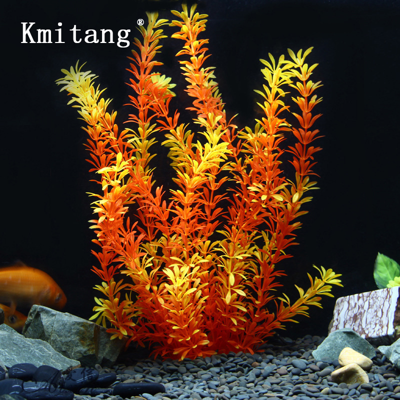 Aquarium Plant Ornament - 100Cm Thực Vật Nhiệt Đới Lớn