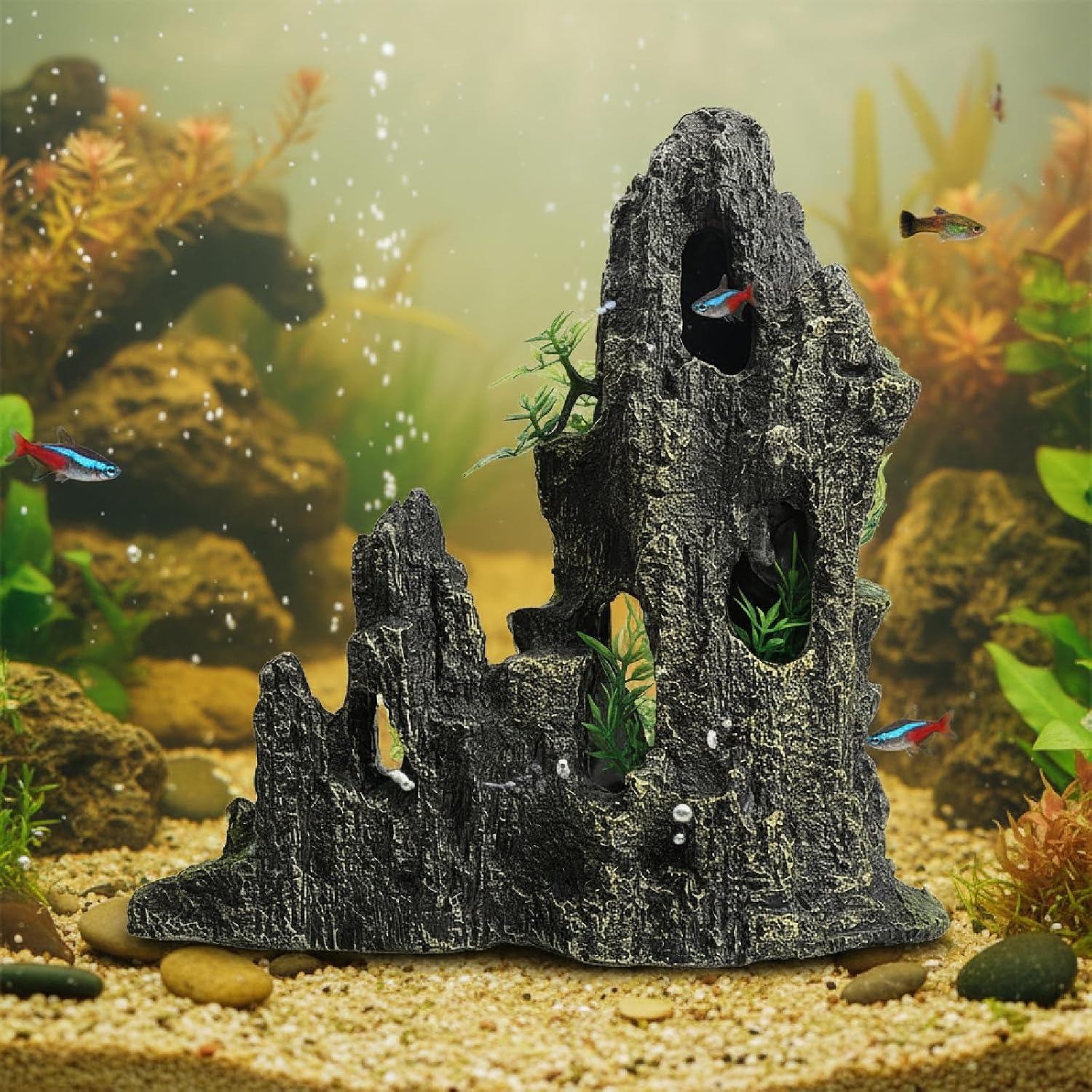 Resin aquarium rock mountain d - đánh giá và giá Aquarium Plant Guide