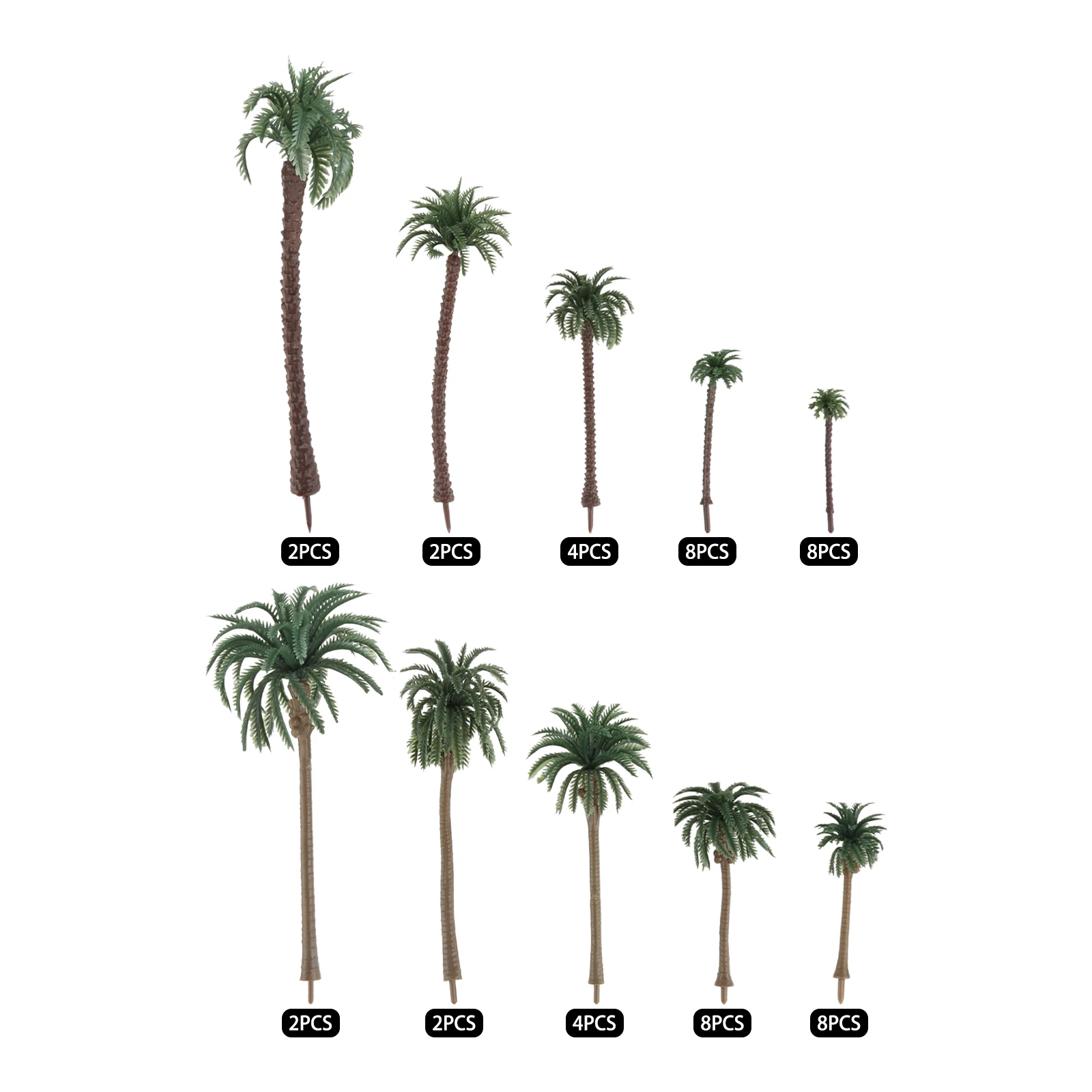 48Pcs Plastic Palm Tree Miniat - đánh giá và giá Aquarium Plant Guide