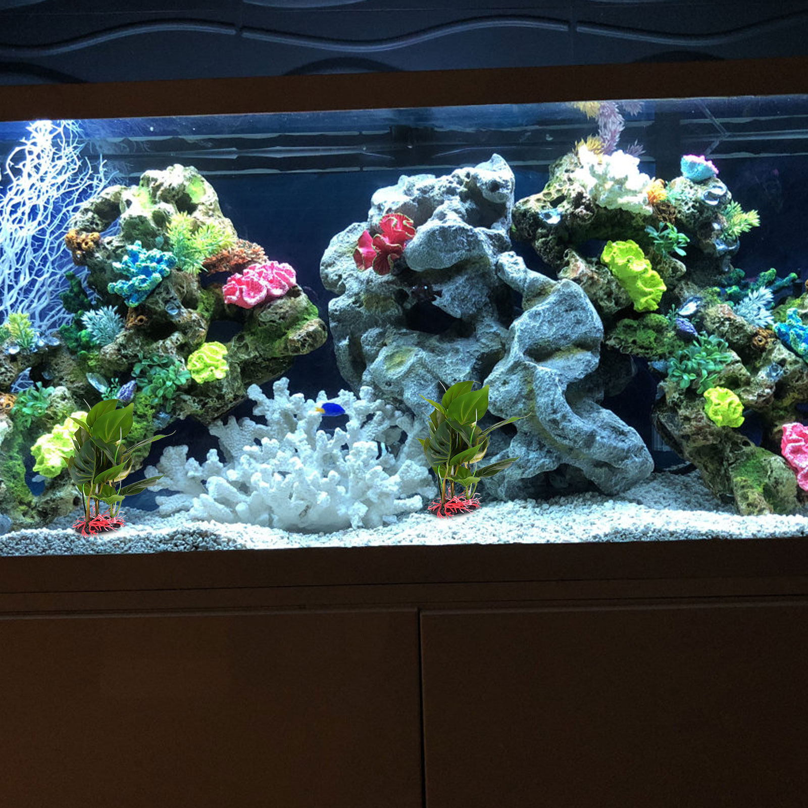 Lifelike Artificial Green Plan - đánh giá và giá Non Planted Aquarium Fish