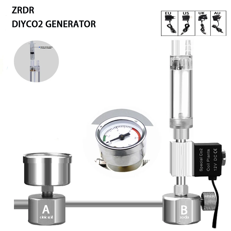 Bể Cá Tự Làm CO2 Lò Phản Ứng H - đánh giá và giá Planted Aquarium Co2 Kit