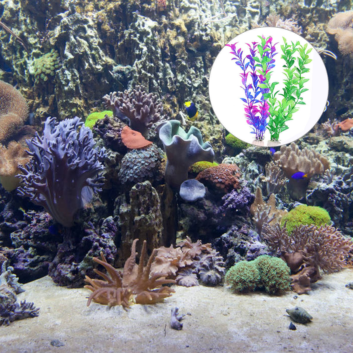10Pcs Premium Artificial Aquat - đánh giá và giá Aquarium Plant Design