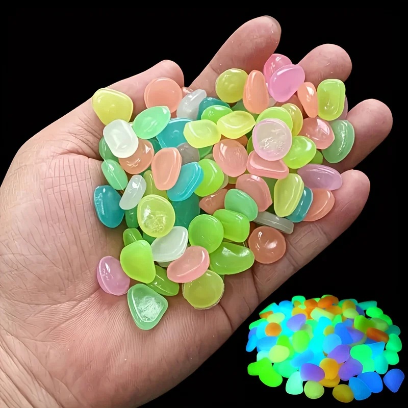 50-200pcs Glow in The Dark Peb - đánh giá và giá Planted Aquarium Supplies