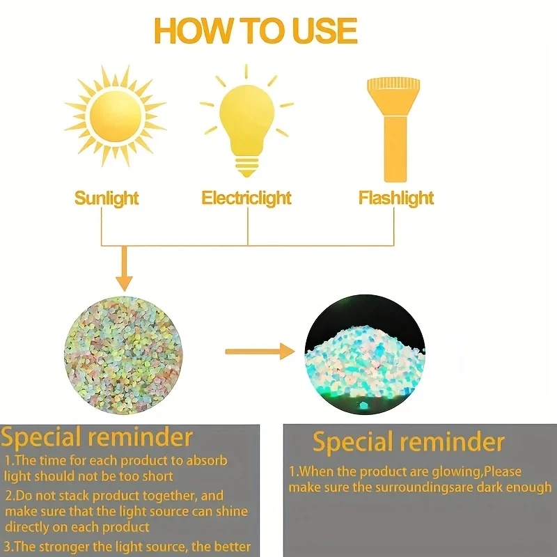 50-200pcs Glow in The Dark Peb - đánh giá và giá Planted Aquarium Supplies