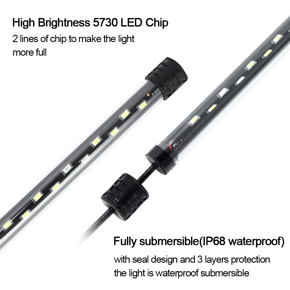 58CM  Aquarium Light LED Plant - đánh giá và giá Aquarium Plant Ornament