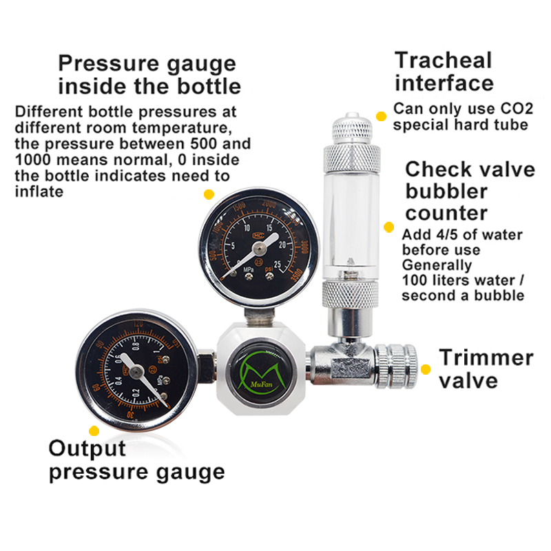 Aquarium CO2 Regulator Magneti - đánh giá và giá Planted Aquarium Supplies