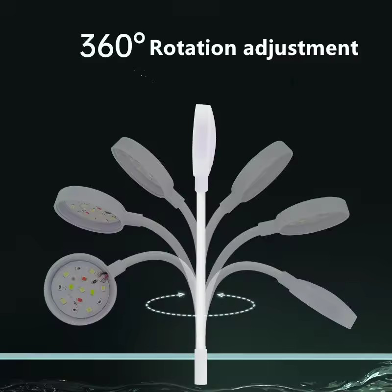 USB LED Fish Tank Clip Lamp Hi - đánh giá và giá Aquarium Plant Ornament