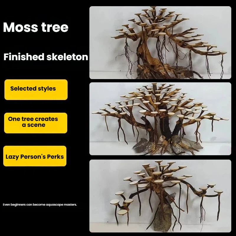 Aquarium Landscaping Moss Tree - đánh giá và giá Aquarium Plant Guide