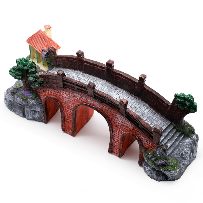 Hồ Cá Cá Vintage Cầu Trang Trí - đánh giá và giá Aquarium Plant Design