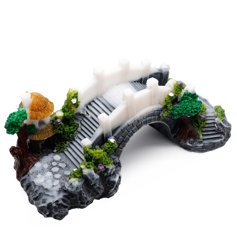 Hồ Cá Cá Vintage Cầu Trang Trí - đánh giá và giá Aquarium Plant Design
