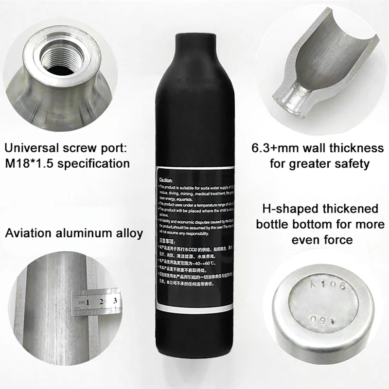 High Pressure Bottle Thread M1 - đánh giá và giá Planted Aquarium Supplies